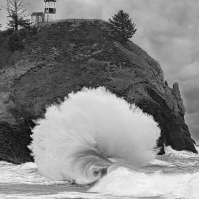 Lighthouse Swirl C B&W